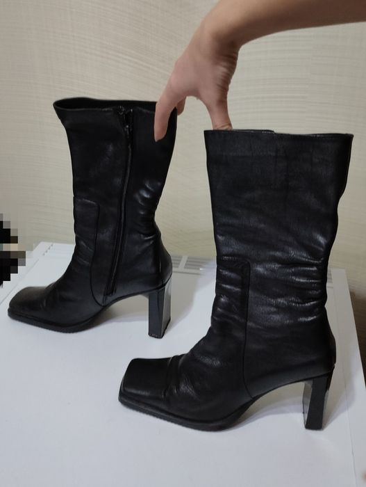 Демісезонні чобітки жіночі Vero Cuoio (Італія, шкіра, р.38)