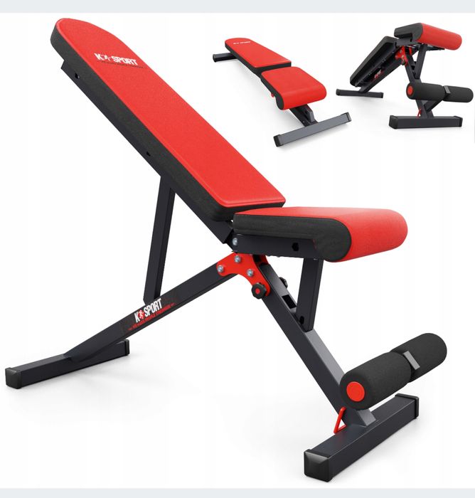 ŁAWKA ŁAWECZKA treningowa do ćwiczeń regulowana 7 stopniowa SKŁADANA