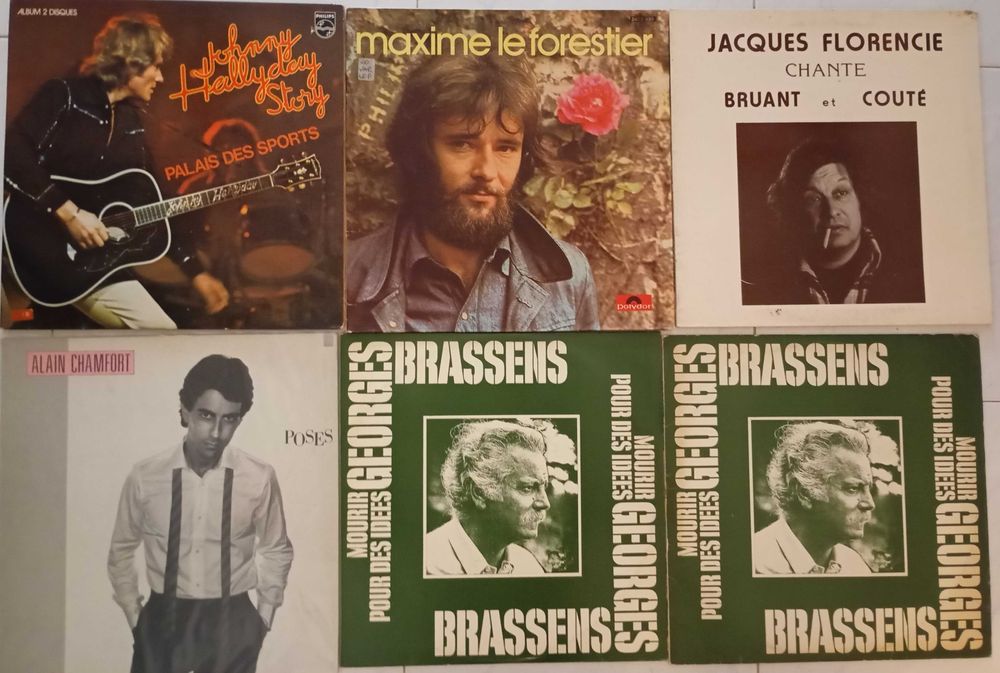 Coleção de LPs Música Francesa (200) todos os discos em exc estado