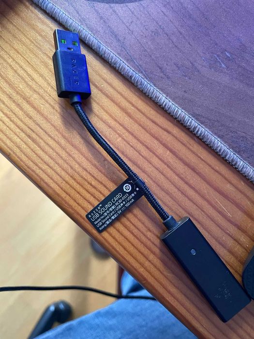 Razer Headset BlackShark V2 + USB Sound Card (Used)64550292577410122