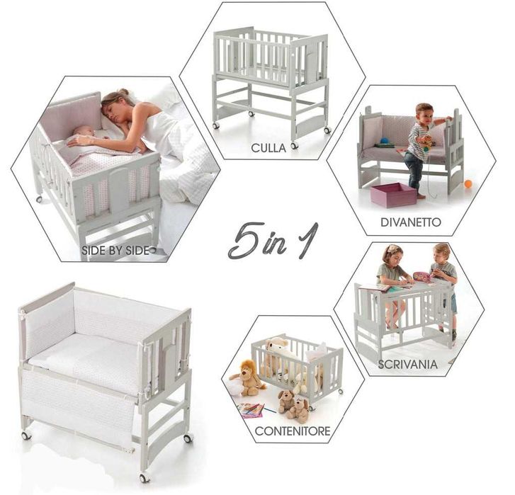 Mini Berço com colchão , 5 em 1