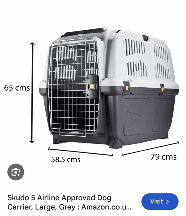Transportadora para Cão Skudo 5 IATA – Como Nova