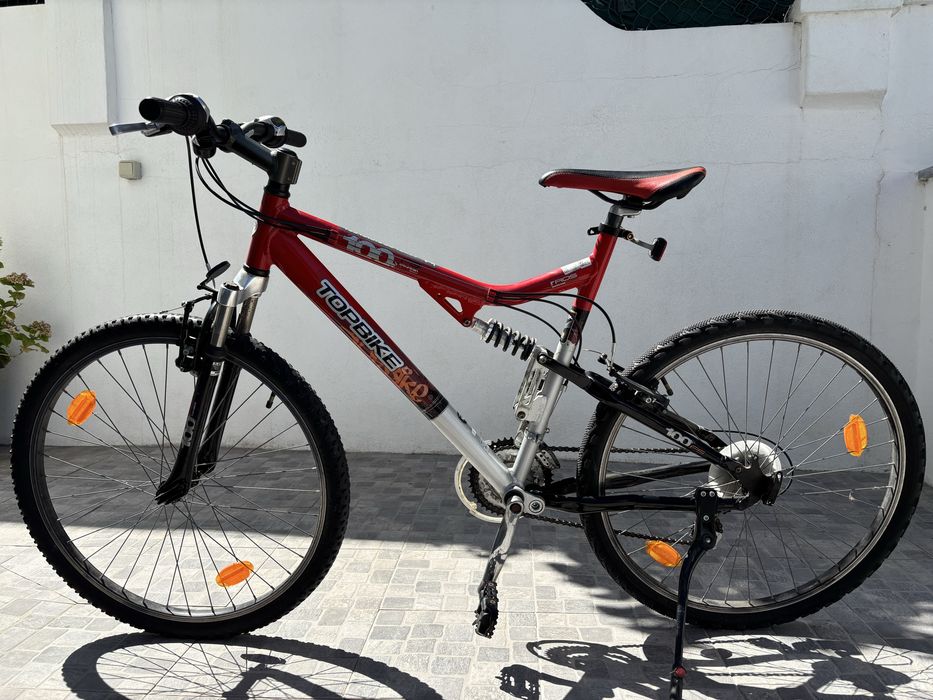 Bicicleta BTT Topbike 100 4xD Dupla Suspensão – Bom estado