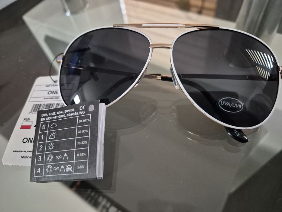 Męskie okulary przeciwsłoneczne