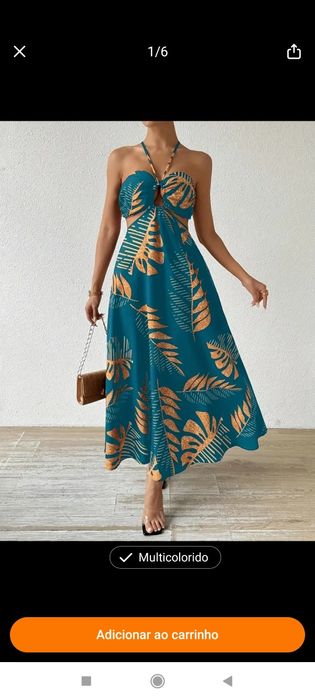 Lindo vestido de verão NOVO tamanho L
