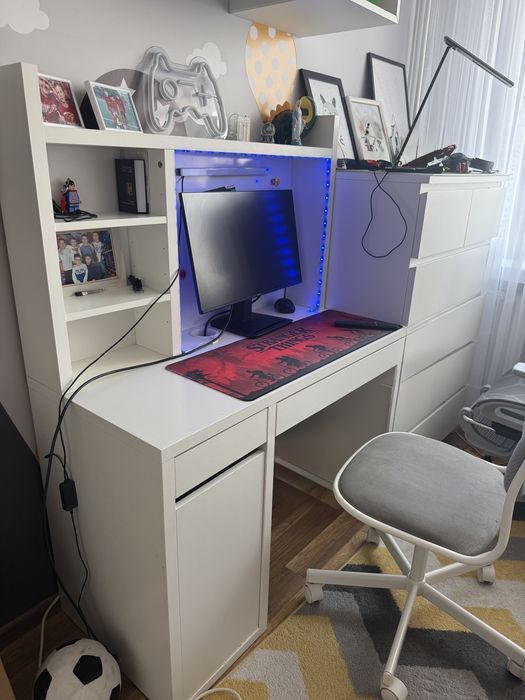 Biurko Mickey Ikea  z ledami