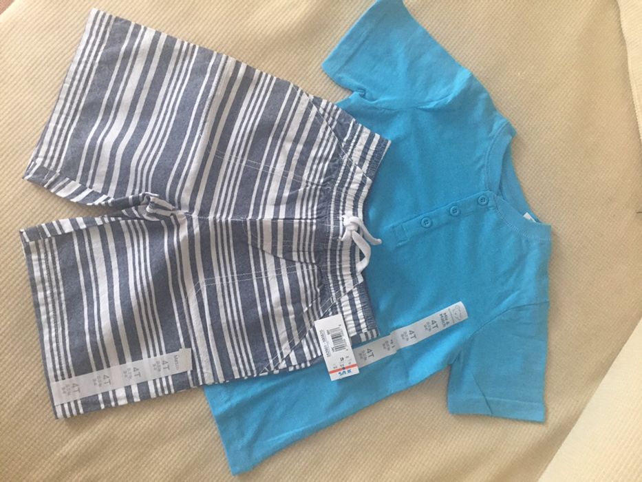 Komplet letni dla chłopca koszulka spodenki  4 lata NOWY