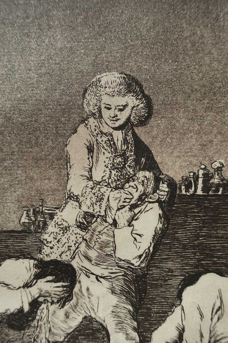 Gravura "Al Conte Palatino", Francisco de Goya