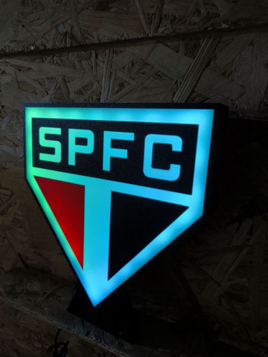 Logo logotipo São Paulo led RGB