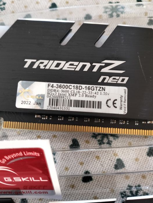 Memórias RAM tridentZ neo ryzen
