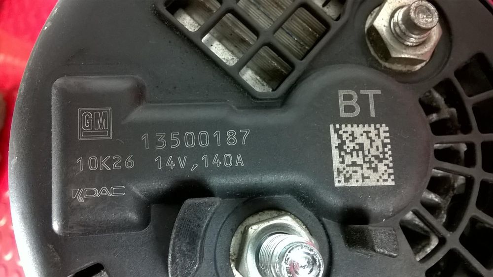 Alternador 13500187 - OPEL ASTRA J