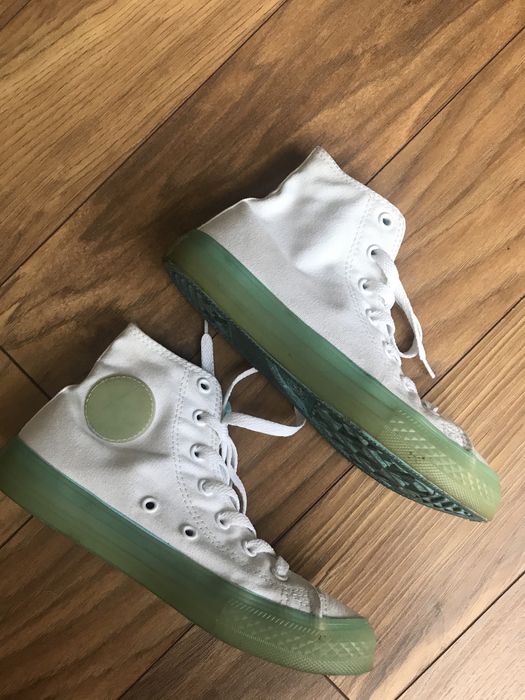 Converse długie białe rozmiar 34 stan bardzo dobry