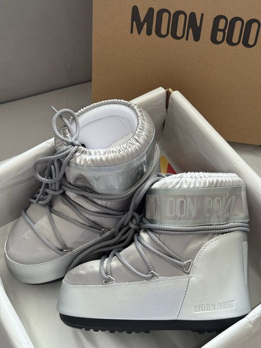 MOON BOOT жіночі зимові сірі | MOON BOOT женские зимние