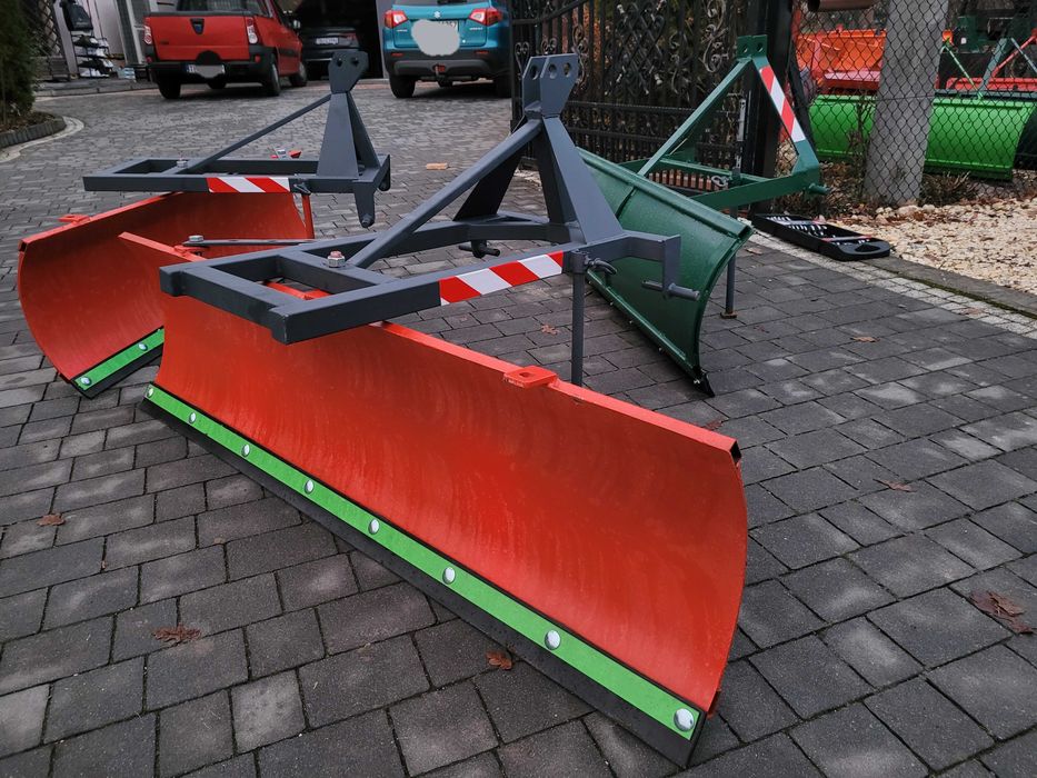 Pług do śniegu na tył ciągnika/ Pług śnieżny z gumą od 1.5m do 2.0m