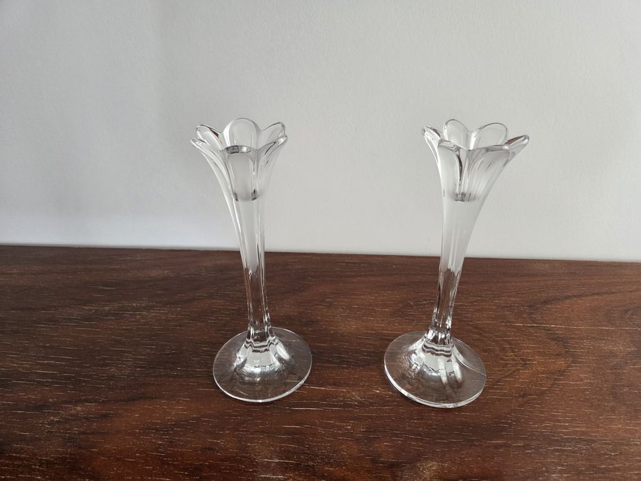 2 castiçais Cristal D'Arques