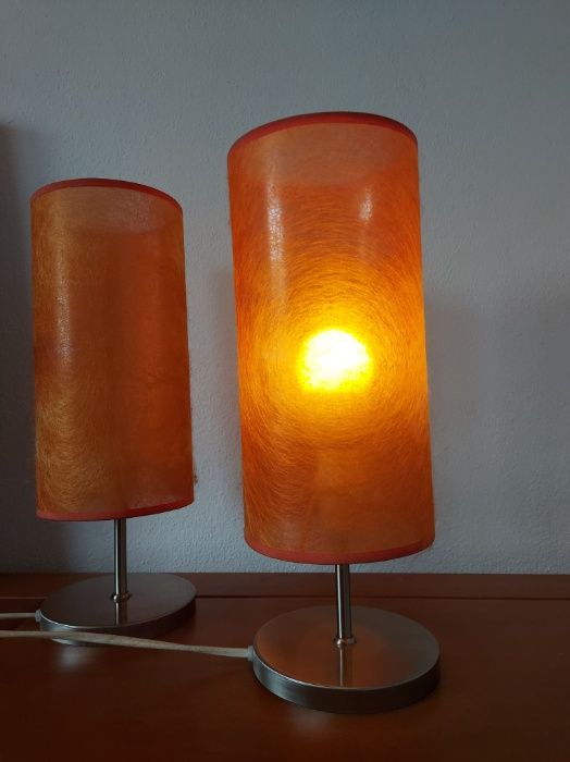 2 Candeeiros de mesinha de cabeceira