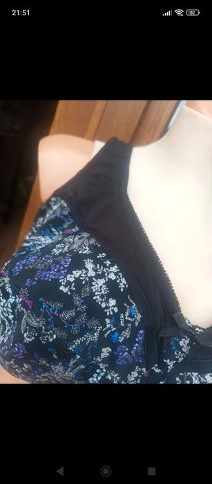 Odciążający bezfiszbinowy biustonosz Ulla Popken. 115F