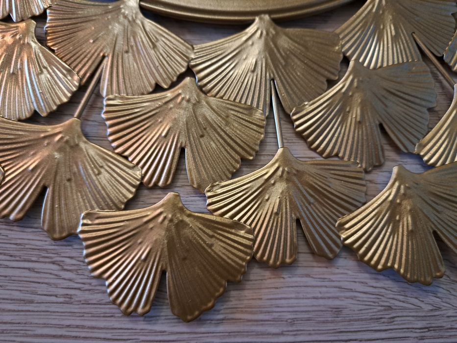 Lustro ozdobne złote