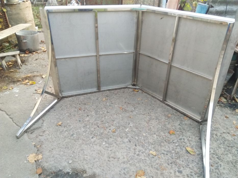 Продам козирьок з нержавіючої сталі