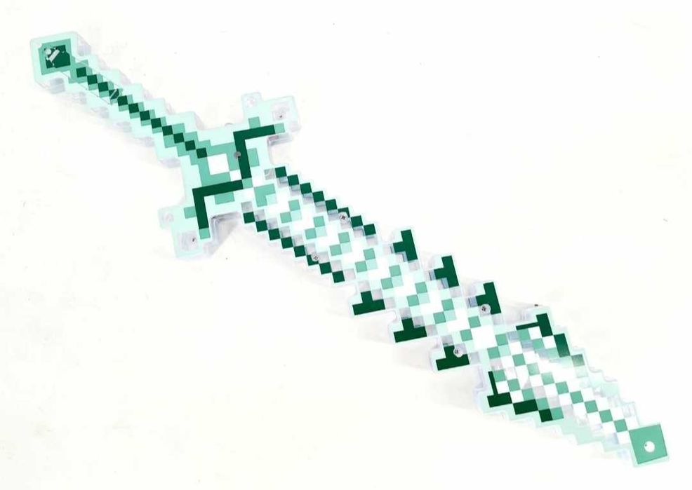 Zabawka miecz Zielony diamentowy jak Minecraft