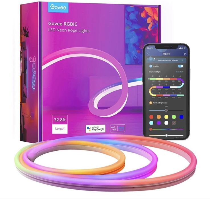Govee RGBIC LED Neon Rope Light H61A5 10 m