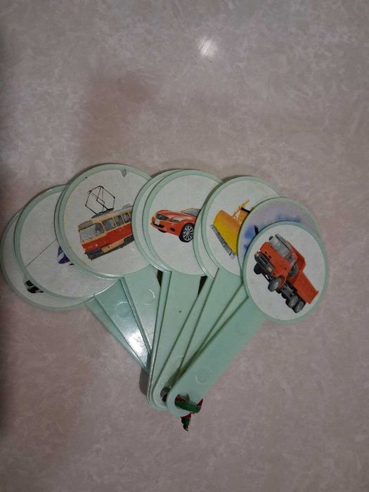 Набор іграшок віяло Транспорт часи веер пакет