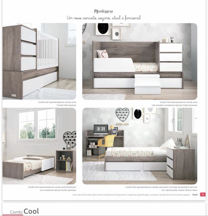 Cama evolutiva - Trama Combi Cool - Como NOVA