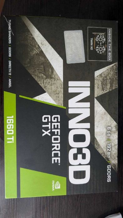 Видеокарта NVIDIA GeForce GTX 1660 Ti 6GB + коробка