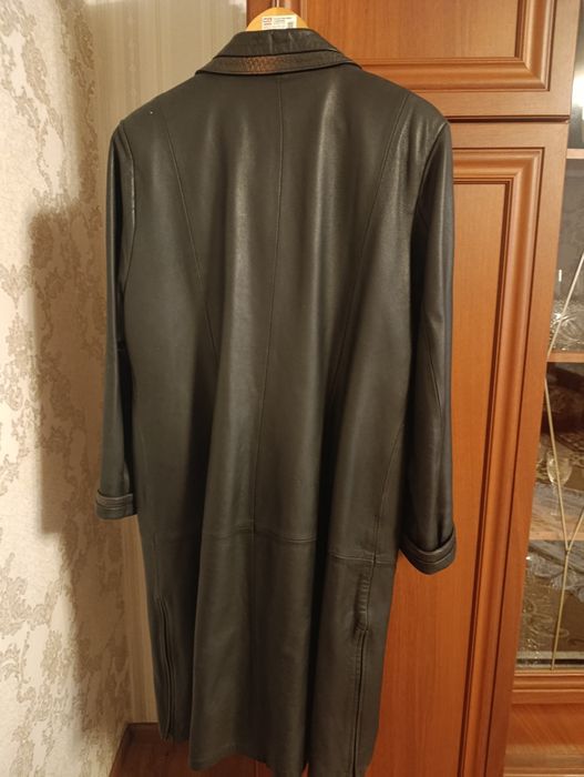 Плащ , пальто шкіряне