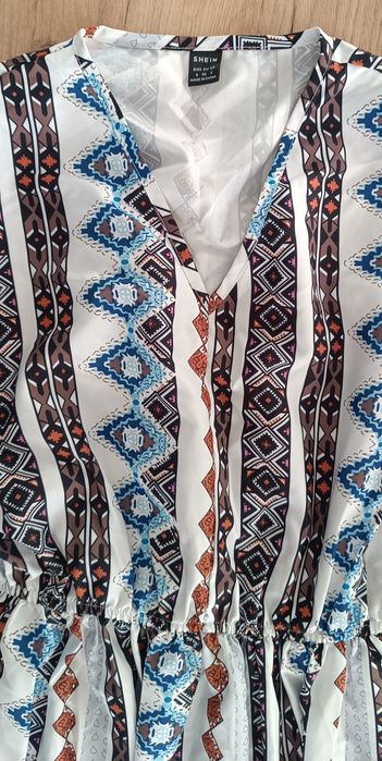 Sukienka boho frędzle