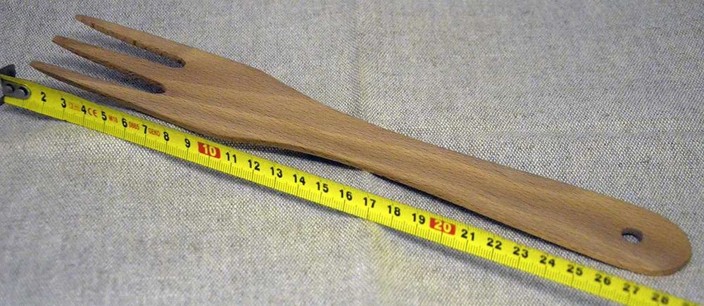 Wyprzedaż do -40%. Widelec. duży, bukowy, impregnowany.