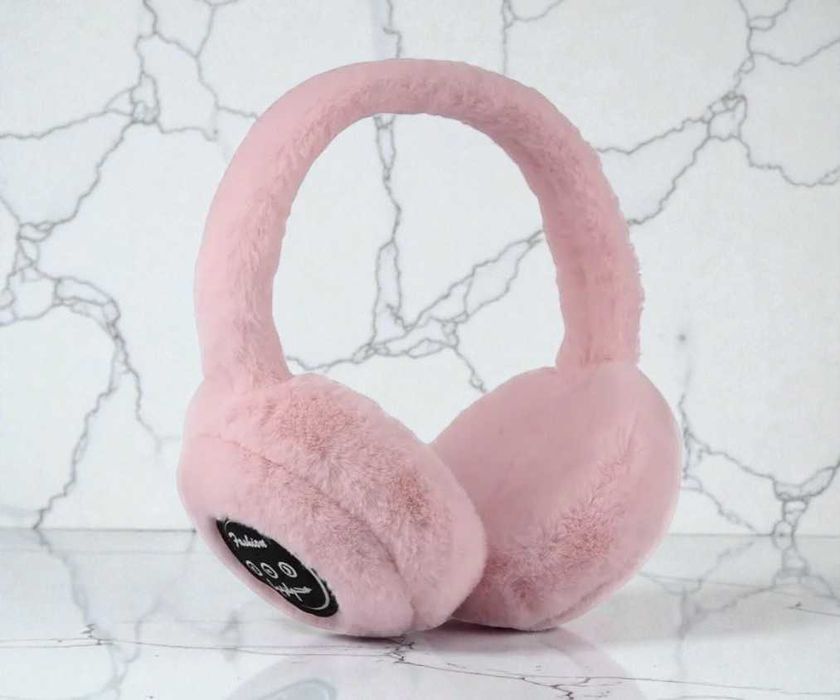 Bluetooth гарнітура AEMAI рожеві накладні навушники з мікрофоном