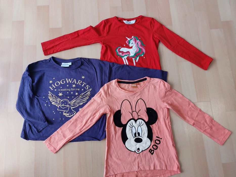 Bluzki z długim rękawem rozm. 116