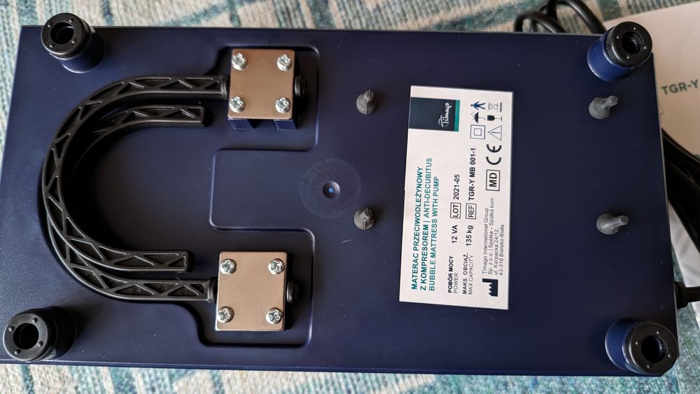 Nowy kompresor materaca przeciwodleżynowego.