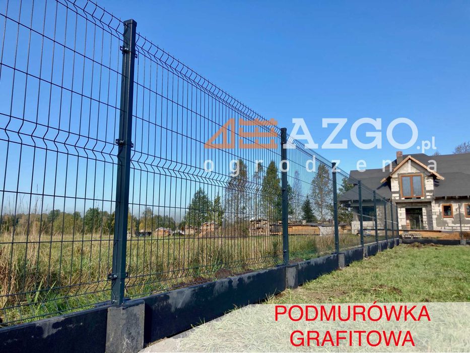 Panel Ogrodzenie panelowe 3D płot siatka 3D słupki panele podmurówka