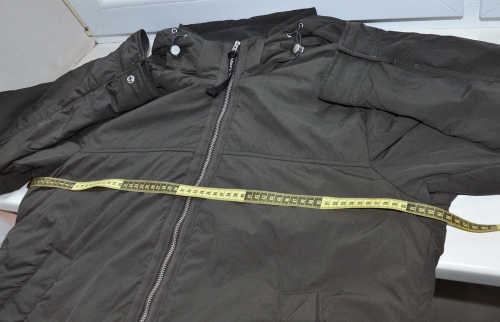 Мужская легкая куртка Marc O'Polo L XL с капюшоном осень демисезон хаки зеленый Б/у
