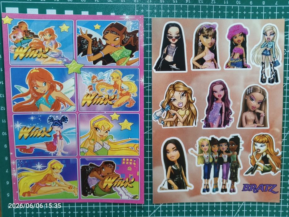 Winx наклейки,мх, Братц та власний дизайн на замовлення