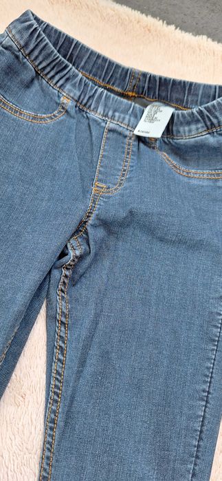 Spodnie jeans 6-7lat dziewczynka H&M gumkowe
