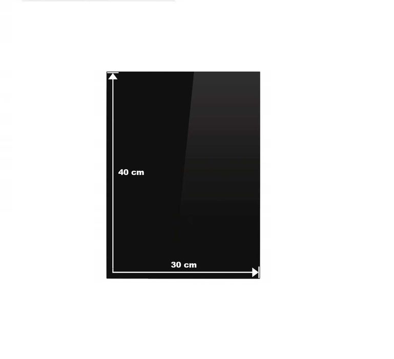 Szyba hartowana pod znicze 40x30 czarna