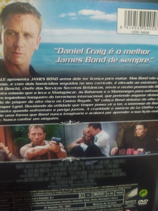 Casino Royale 007 DVD James Bond - portes CTT grátis