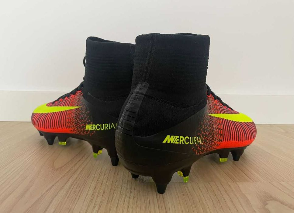 Chuteira NIKE Mercurial Superfly 5 VG PRO Total Crimson/Volt/Black NOVAS