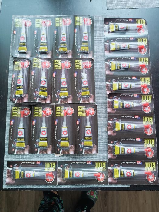 Klej super glu całość 22 sztuki