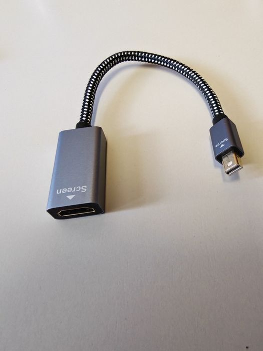 Adapter Mini DisplayPort do HDMI  ,4K ,  metal , nylon