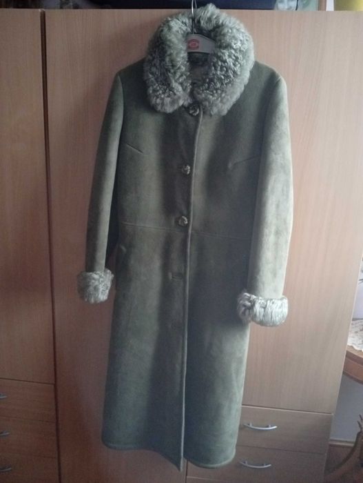 Kożuch damski długi