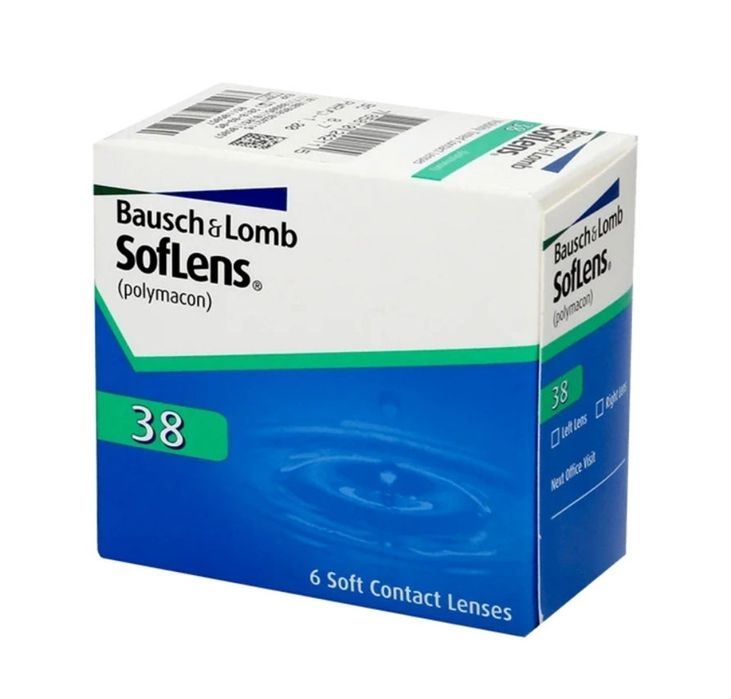 Линзи очні гідрогелеві Bousch&Lomb SoftLens 38, діоптрии - 2.00,р.8.7