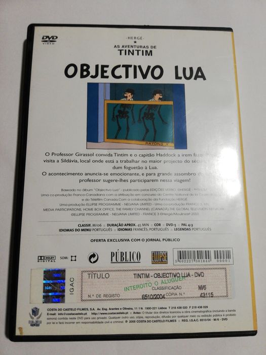 Dvd As Aventuras de TinTim