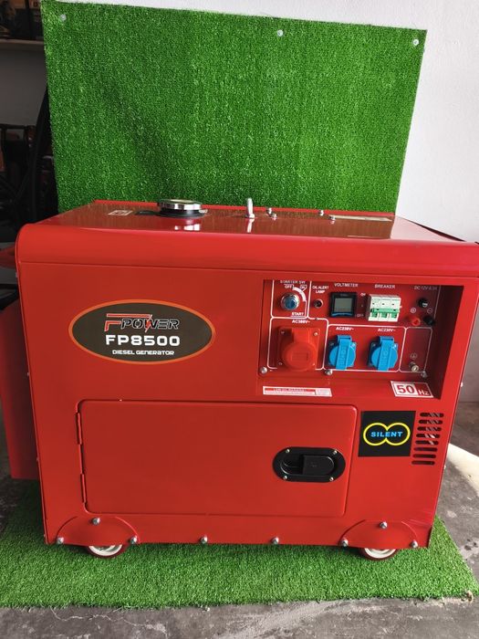 Gerador a gasóleo 6.5kW nominal 8.5 kW potência máxima monofásico e trifásico voltímetro digital