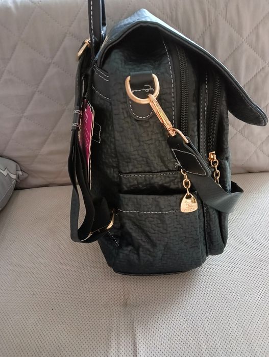 Plecak damski elegancki, pojemny - 2w1 torba na ramię