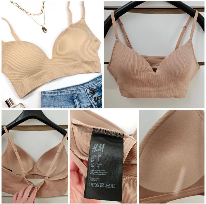 Классный бюстгальтер лифчик бюстик H&M, Tezenis