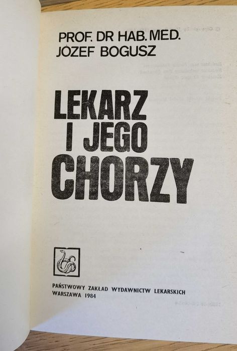 Józef Bogusz LEKARZ i jego chorzy 1984